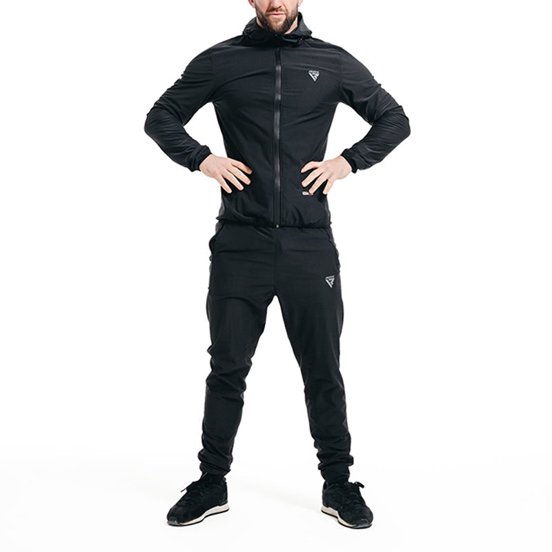 CLOTHING SAUNA SUIT H2 BLACK-XL