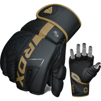 GRAPPLING GLOVES F6 MATTE GOLDEN-M