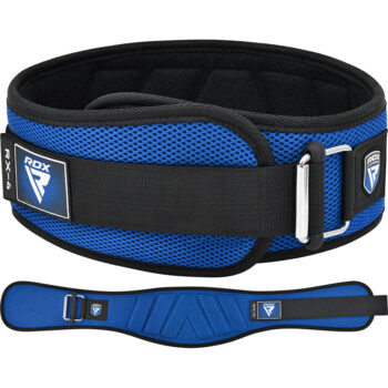 WEIGHT LIFTING BELT EVA CURVE RX4 BLUE-XL