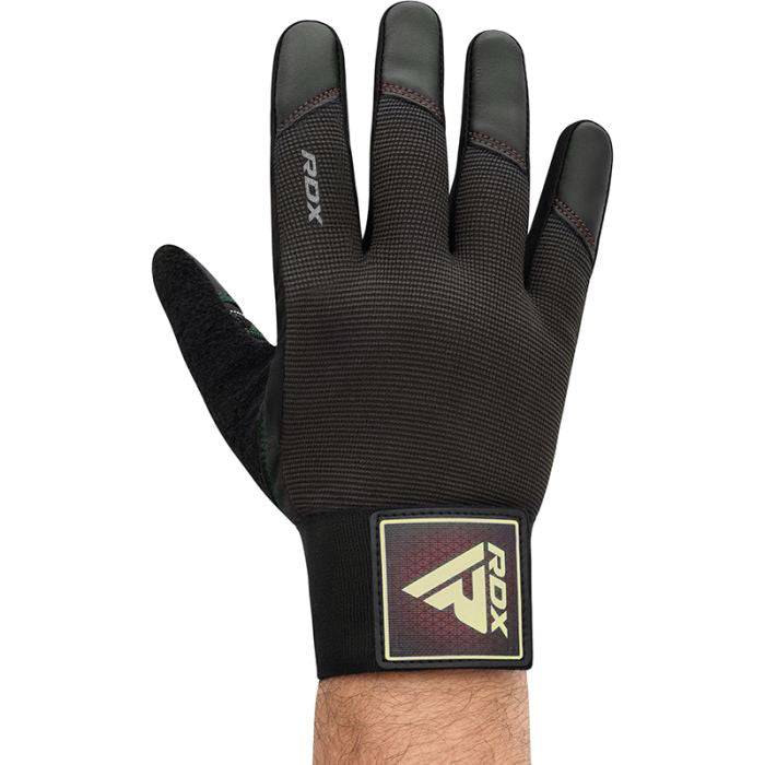 GYM TRAINING GLOVES T2 FULL BROWN PLUS-L