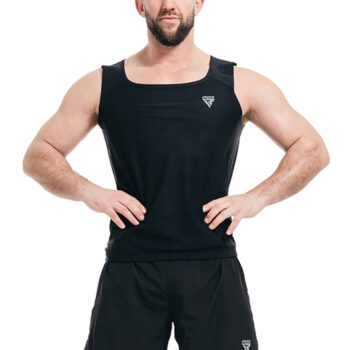 SWEAT VEST MENS M1 BLACK-3XL