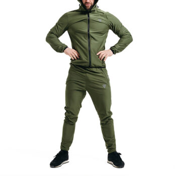 CLOTHING SAUNA SUIT H2 ARMY GREEN PLUS-M