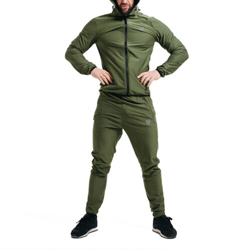 CLOTHING SAUNA SUIT H2 ARMY GREEN PLUS-M