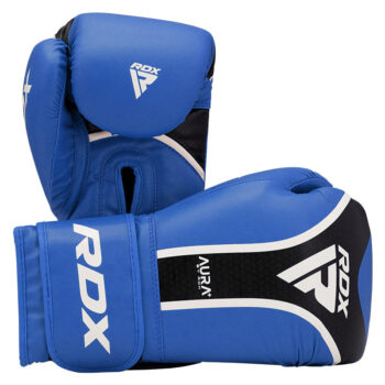 BOXING GLOVE AURA PLUS T-17 BLUE/BLACK-12OZ