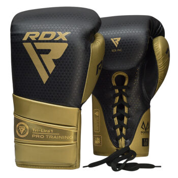 BOXING GLOVES MARK PRO TRAINING TRI LIRA 1 GOLDEN-8OZ