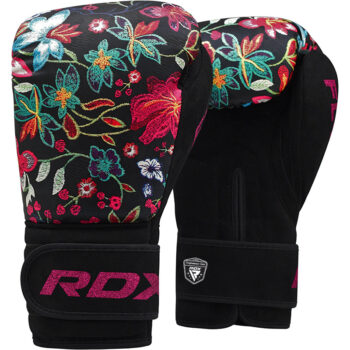 BOXING GLOVES FL-3 FLORAL BLACK-10OZ