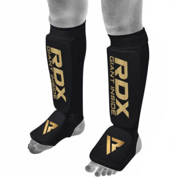 HOSIERY SHIN INSTEP FOAM BLACK/GOLD-L